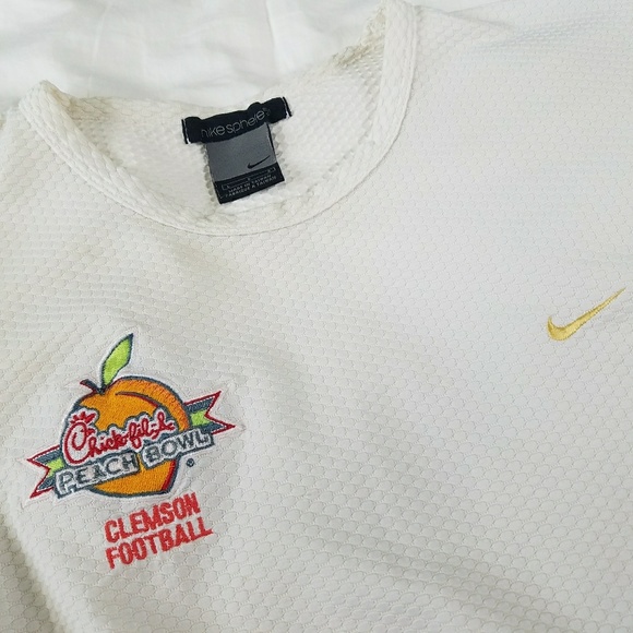Nike Other - Nike Clemson Football Shirt Mens Large Peach Bowl